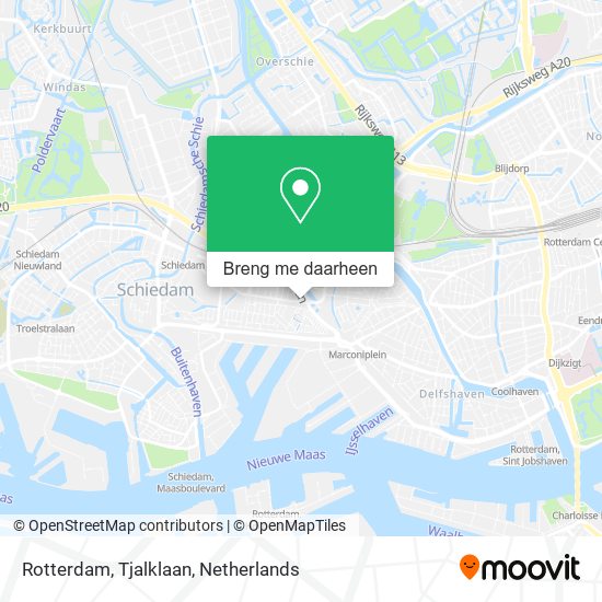 Rotterdam, Tjalklaan kaart