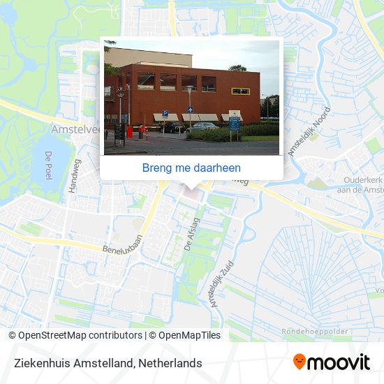 Ziekenhuis Amstelland kaart
