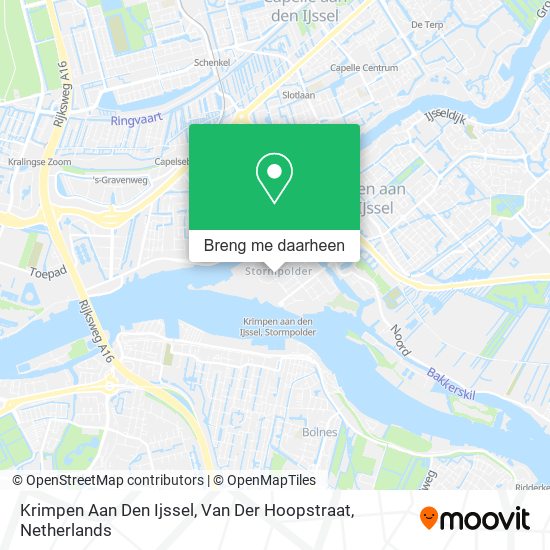 Krimpen Aan Den Ijssel, Van Der Hoopstraat kaart