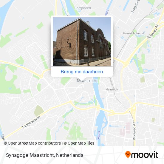 Synagoge Maastricht kaart