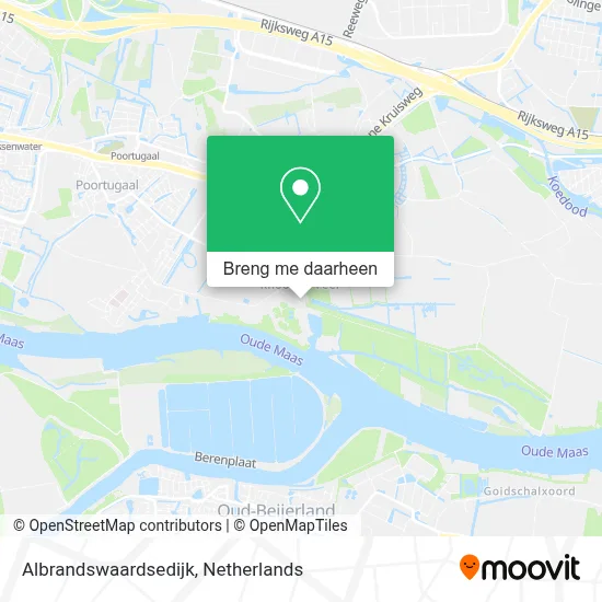 Albrandswaardsedijk kaart