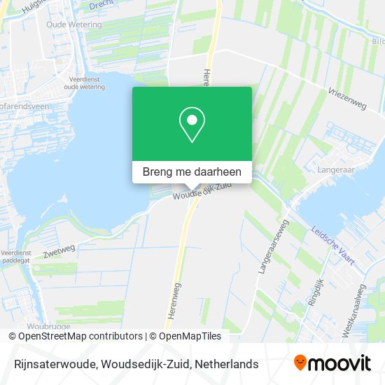 Rijnsaterwoude, Woudsedijk-Zuid kaart