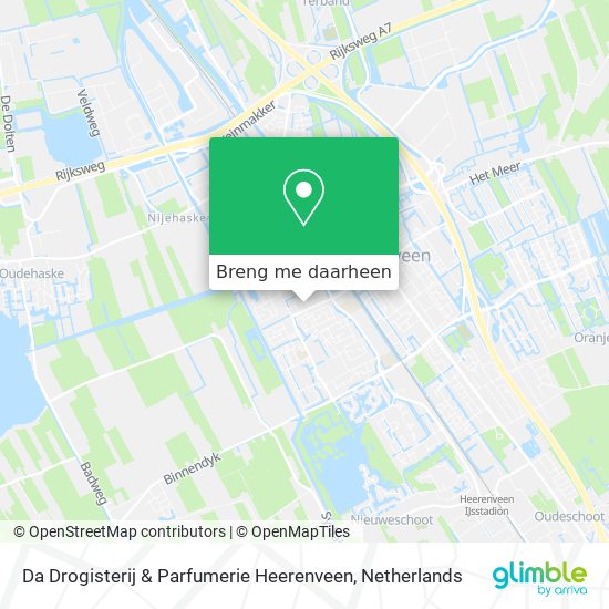 Da Drogisterij & Parfumerie Heerenveen kaart