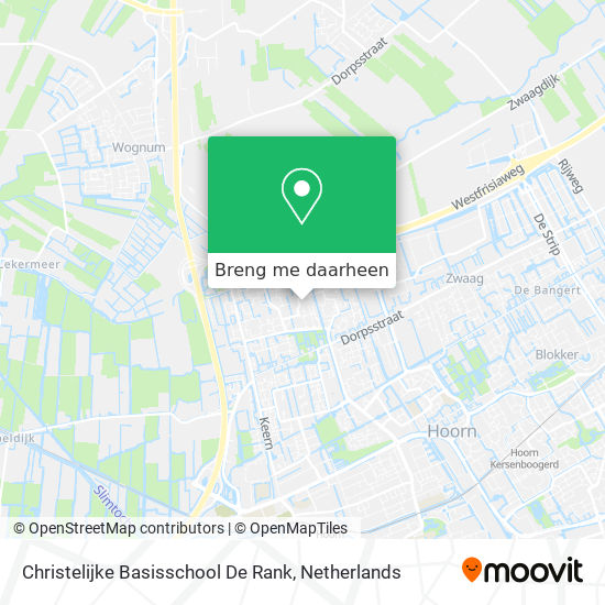 Christelijke Basisschool De Rank kaart