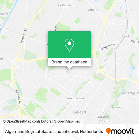 Algemene Begraafplaats Lindenheuvel kaart