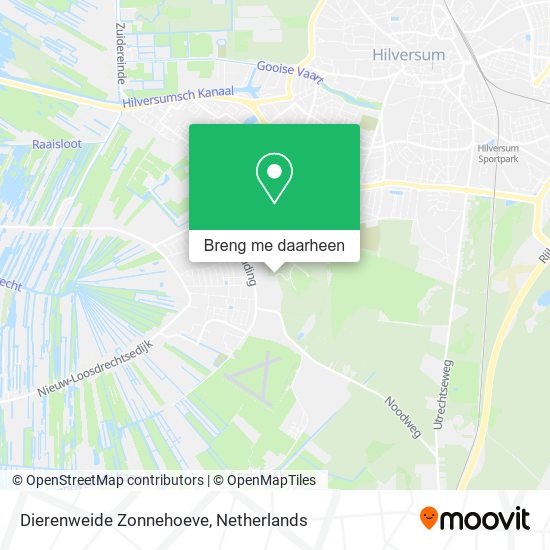 Dierenweide Zonnehoeve kaart