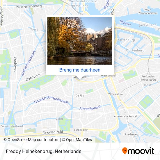 Freddy Heinekenbrug kaart