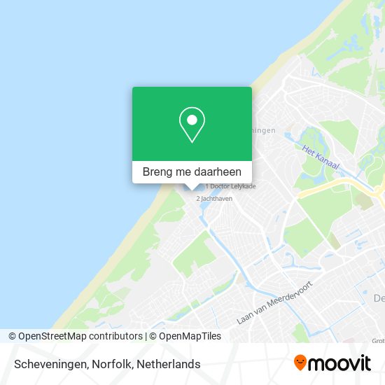 Scheveningen, Norfolk kaart