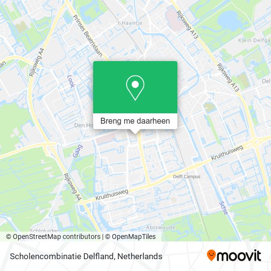 Scholencombinatie Delfland kaart