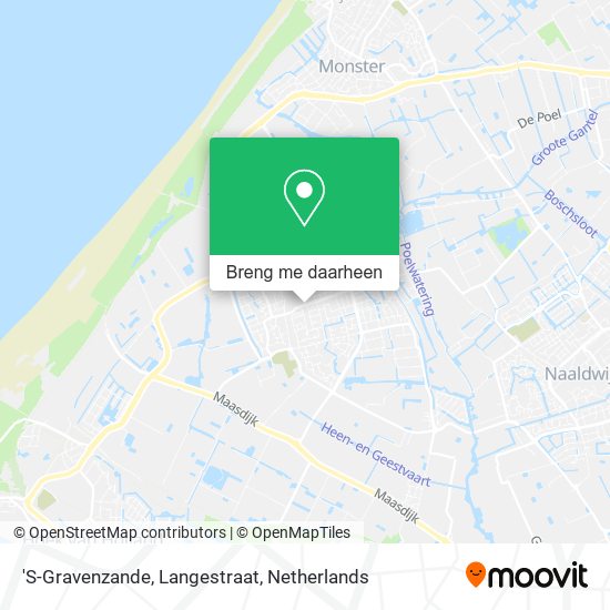 'S-Gravenzande, Langestraat kaart