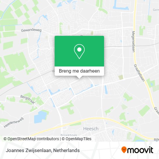 Joannes Zwijsenlaan kaart
