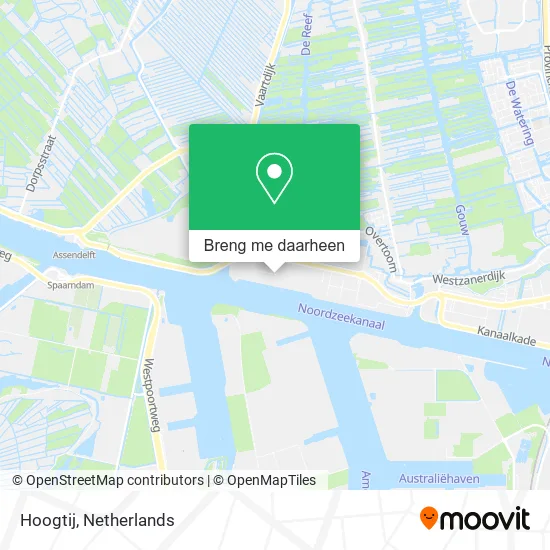 Hoogtij kaart