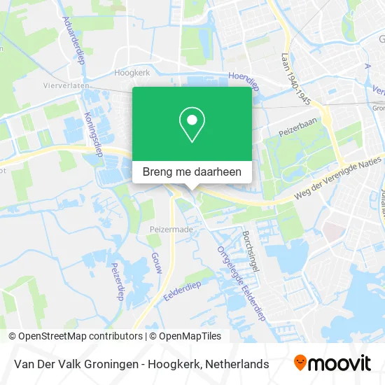 Van Der Valk Groningen - Hoogkerk kaart