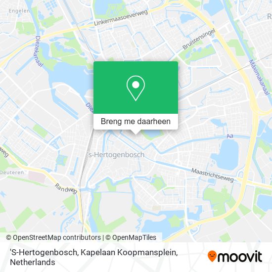 'S-Hertogenbosch, Kapelaan Koopmansplein kaart