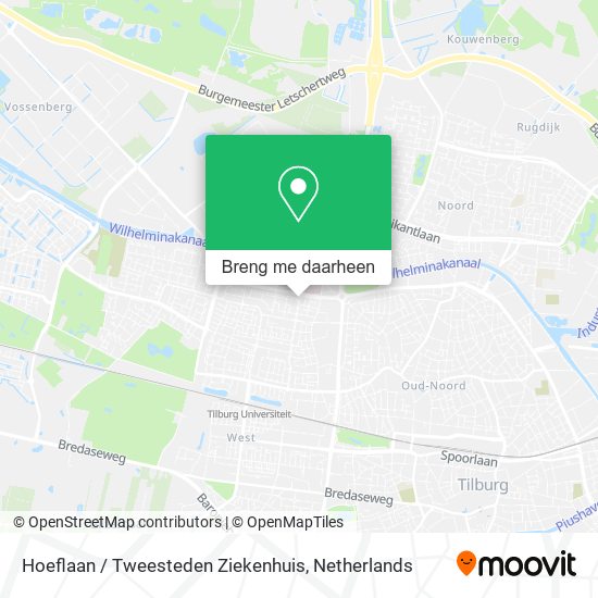 Hoeflaan / Tweesteden Ziekenhuis kaart