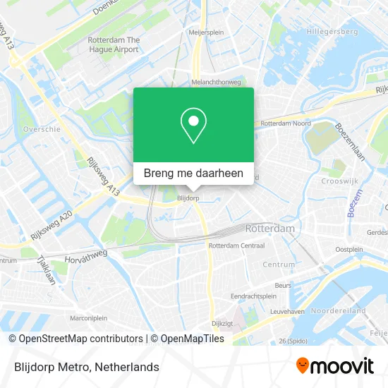 Blijdorp Metro kaart