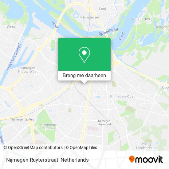 Nijmegen-Ruyterstraat kaart