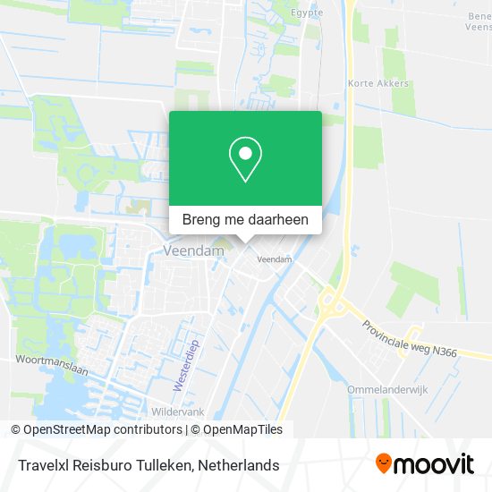 Travelxl Reisburo Tulleken kaart