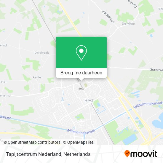 Tapijtcentrum Nederland kaart