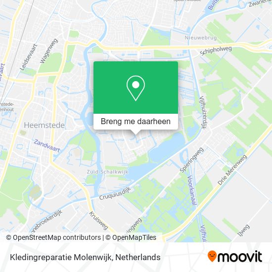 Kledingreparatie Molenwijk kaart