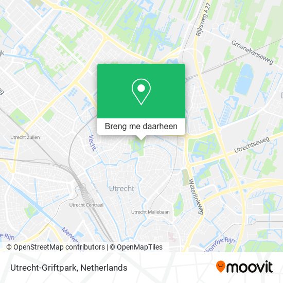 Utrecht-Griftpark kaart