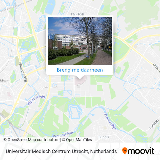 Universitair Medisch Centrum Utrecht kaart