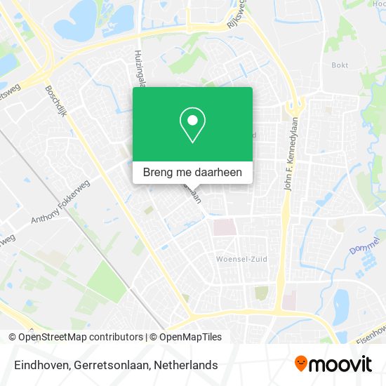 Eindhoven, Gerretsonlaan kaart