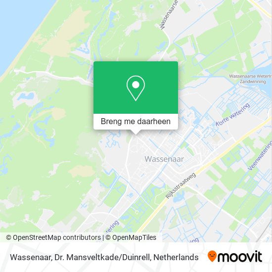 Wassenaar, Dr. Mansveltkade / Duinrell kaart