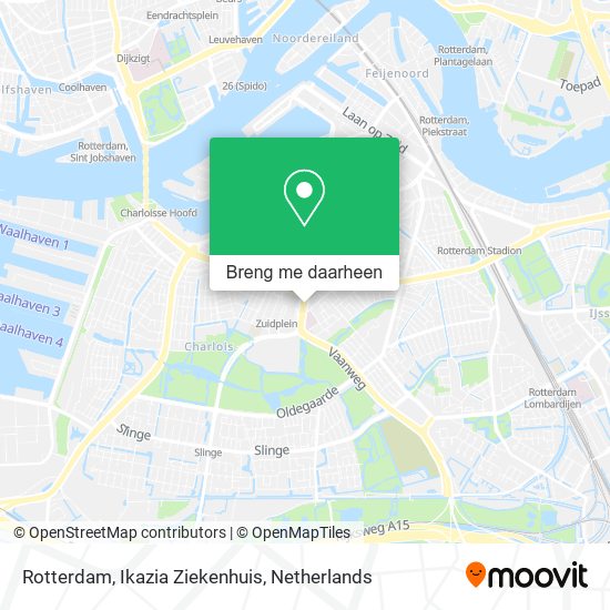 Rotterdam, Ikazia Ziekenhuis kaart