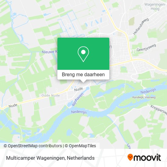 Multicamper Wageningen kaart