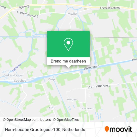 Nam-Locatie Grootegast-100 kaart