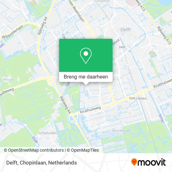 Delft, Chopinlaan kaart