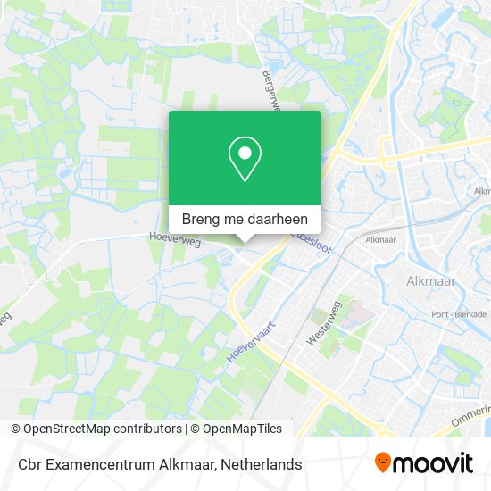 Cbr Examencentrum Alkmaar kaart
