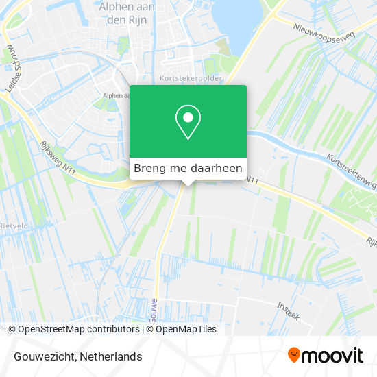 Gouwezicht kaart