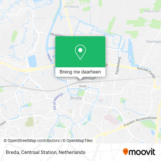 Breda, Centraal Station kaart