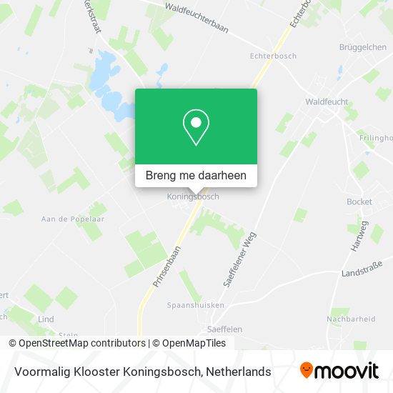 Voormalig Klooster Koningsbosch kaart