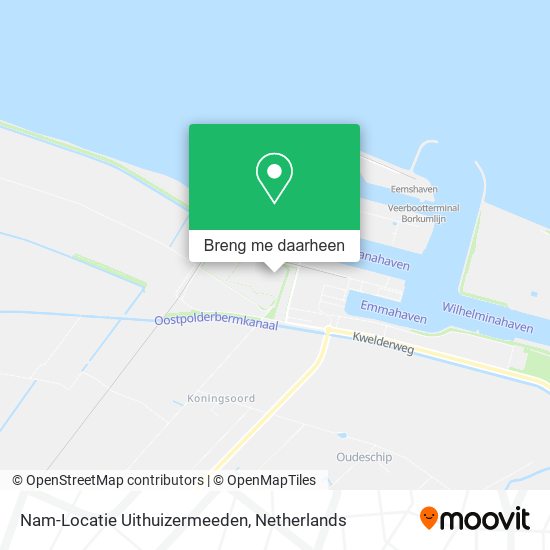 Nam-Locatie Uithuizermeeden kaart