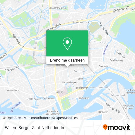 Willem Burger Zaal kaart