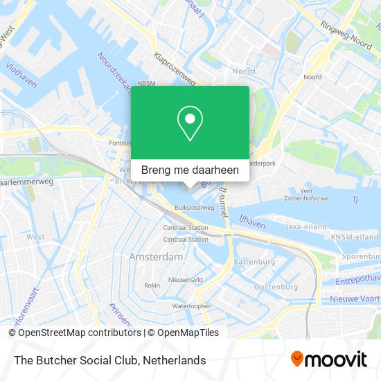 The Butcher Social Club kaart