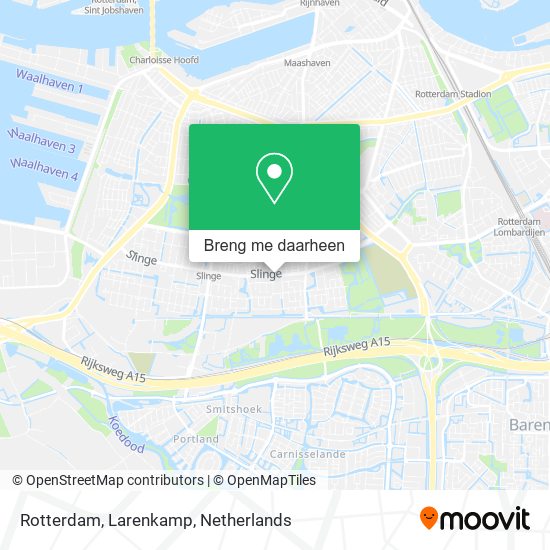 Rotterdam, Larenkamp kaart