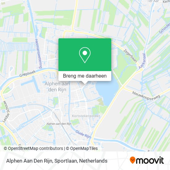 Alphen Aan Den Rijn, Sportlaan kaart