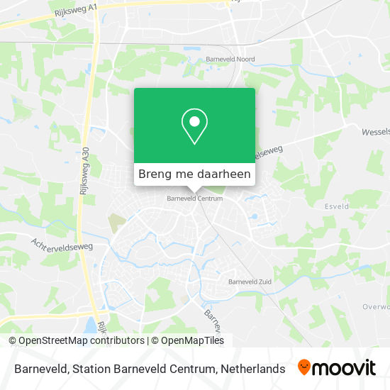 Barneveld, Station Barneveld Centrum kaart