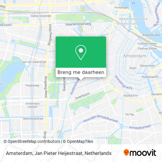 Amsterdam, Jan Pieter Heijestraat kaart