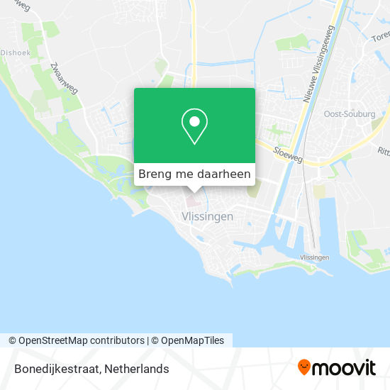 Bonedijkestraat kaart