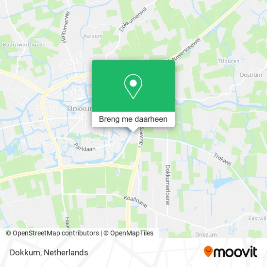 Dokkum kaart