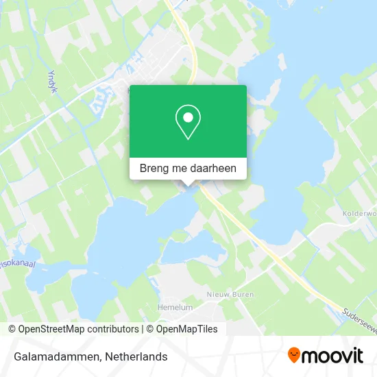 Galamadammen kaart