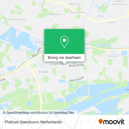 Pluktuin Ijzendoorn kaart
