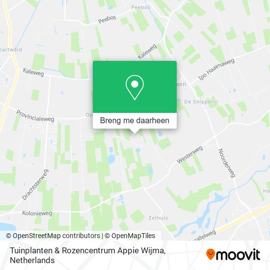 Tuinplanten & Rozencentrum Appie Wijma kaart
