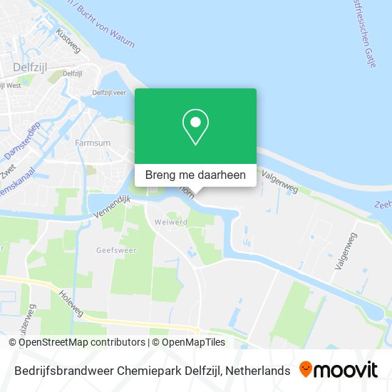 Bedrijfsbrandweer Chemiepark Delfzijl kaart