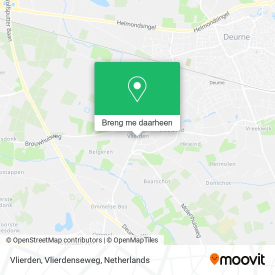 Vlierden, Vlierdenseweg kaart